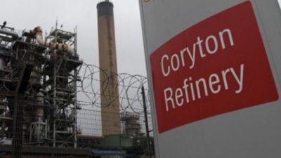 Coryton Oil Refinery in Essex