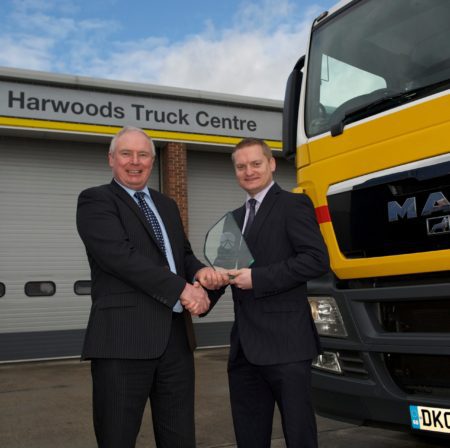 Harwood Truck Centre win Sucking Transport award