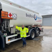 Bedford fuels female tanker driver
