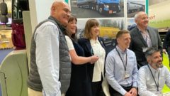 The 2021 Fuel Oil News Tanker of the Year award was presented at UKIFDA EXPO to Janet and Trevor Kettlewell of Kettlewell Fuels for their future fuel ready tanker which was built by Cobo Tankers & Services with the meter and pump system supplied by MechTronic.