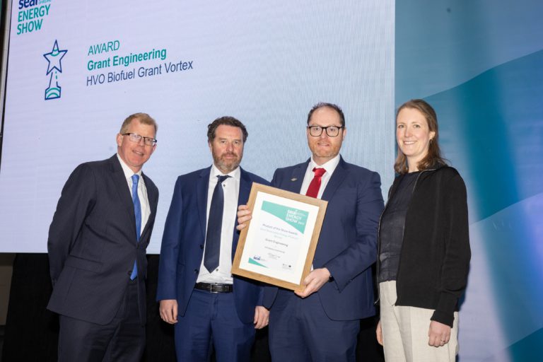 Grant’s HVO biofuel compatible Vortex condensing boiler awarded ‘Best Renewable Energy Product’ at SEAI Energy Show 2022 giving a boost to HVO as a future fuel.