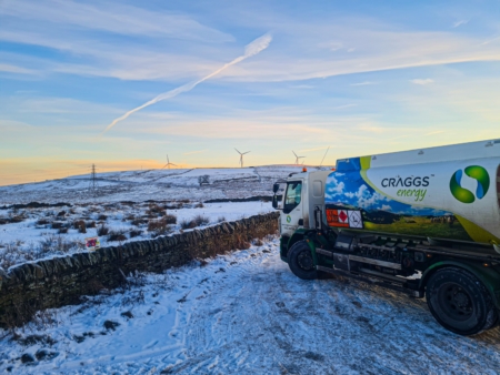 Craggs driver demonstrates commitment to the Cold Weather Priority Scheme with Christmas Day fuel deliveries