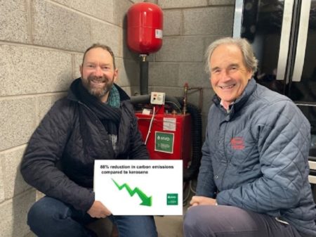 A new build property in Northern Ireland is, for the first time, heated by an HVO-fuelled boiler.