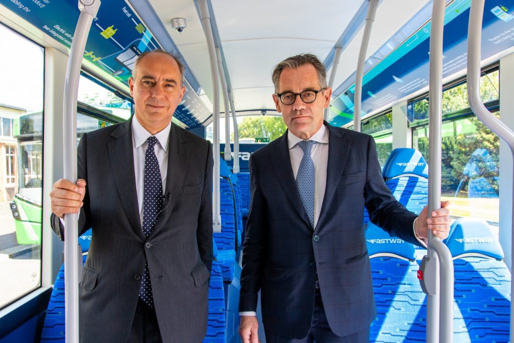 Bus manufacturer Wrightbus been hailed by the Government’s Investment Minister as a “fantastic example” of a UK company “embracing clean growth”.