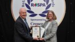 Louise Calviou of Argent Energy is presented with a RoSPA health and safety award
