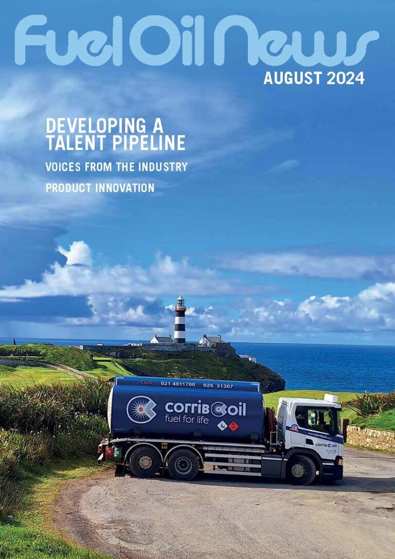 Front cover of Fuel Oil News August 2024 issue with Gleaner Oils tanker