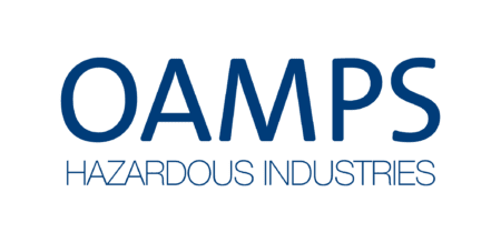 OAMPS logo in rebrand colours