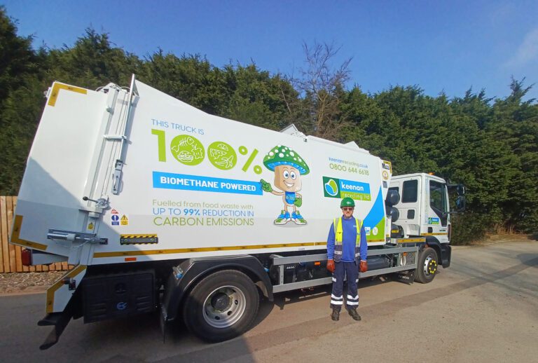 biomethane fuelled Keenan truck