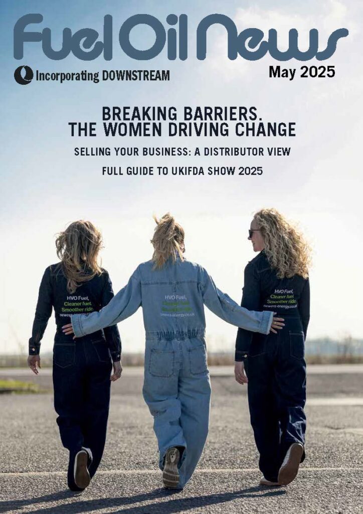 Front cover of the May issue of Fuel Oil News magazine