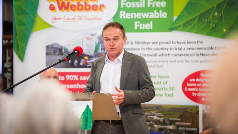 George Eustice speaking at HVO event