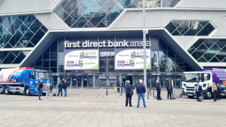 arriving at the UKIFDA Show 2025 in Leeds