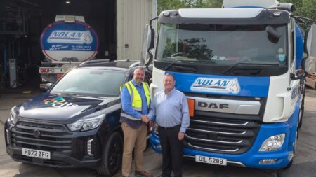 Mark Smith of DTS with Mark Nolan of Nolan Oils