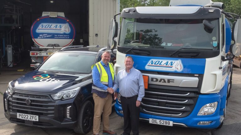 Mark Smith of DTS with Mark Nolan of Nolan Oils