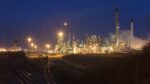 Lindsey Oil Refinery at dusk