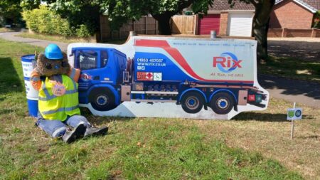 Rix Petroleum tanker at teddy bear's picnic