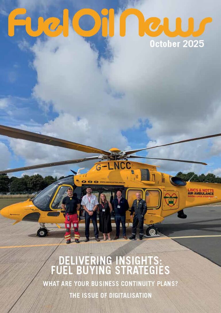 Front cover of the October 2025 issue of Fuel Oil News magazine