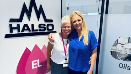 Emma Osborn of Halso Oil and Nic Edmonds
