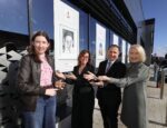 The photo, provided by Texaco, shows Longford student artist, Abigail McCarthy (left), pictured with her prize-winning artwork entitled ‘I’m fine’ at the opening of an exhibition of winning works from this year’s 71st Texaco Children’s Art Competition at Kildare’s busy motorway services hub,  Junction 14 Mayfield. With her is Pauline O'Connell, Final Adjudicator of the Texaco Children’s Art Competition; James Twohig, Director of Operations, Valero Energy (Ireland) Limited and Mary Therese Fitzpatrick, co-owner of Junction 14 Mayfield.