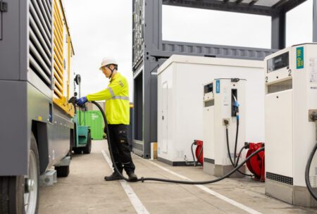 HVO refuelling at a fleet depot