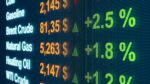 Oil prices on screen
