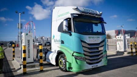 CNG Fuels Biomethane fuel tanker