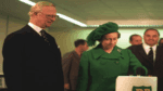Queen Elizabeth II at the opening of Forties Pipeline System