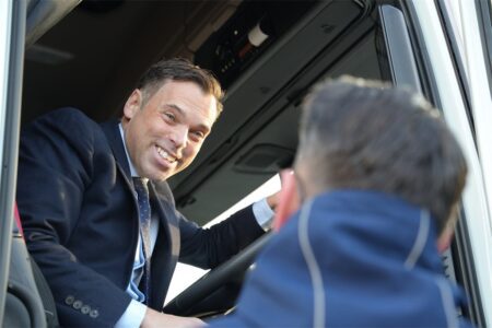 Ken Skates, Cabinet Secretary for Transport and North Wales, at the launch event.