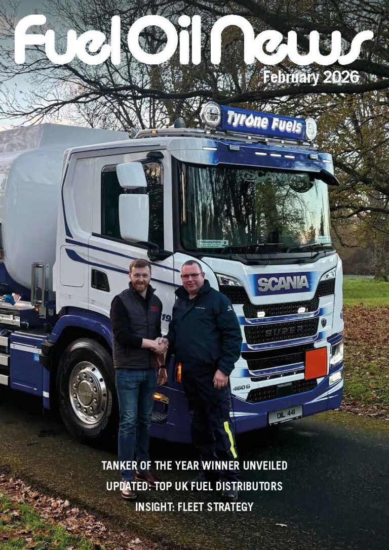 Fuel Oil News February issue front cover featuring Tyrone Fuels