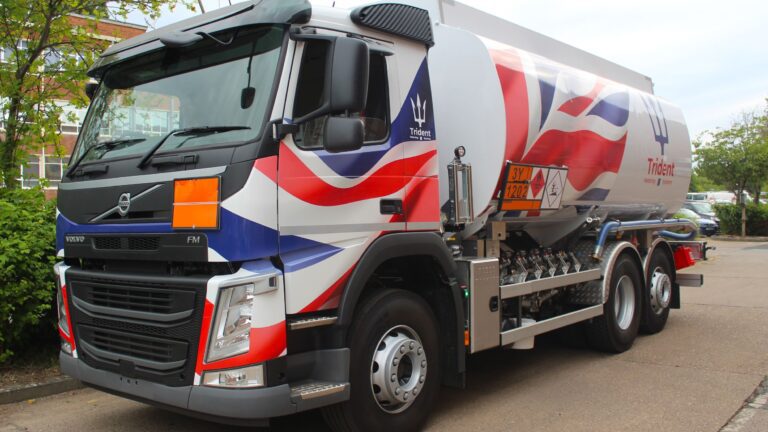 Trident metering system on fuel tanker