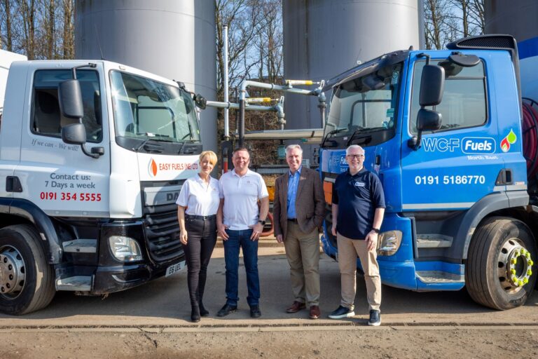 Leisa and Glen Humphries from Easy Fuels with Phil Murray and Paul Green from WCF