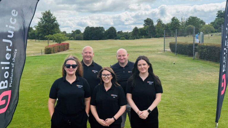 Zoe Blackhall with the Boilerjuice team