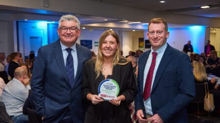 UKIFDA Awards 2026 young person of the year winner with John Parrot