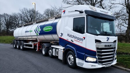 Hutchinson Transport tanker operating on behalf GreenChem