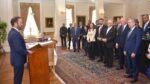 James Hygate delivers speech