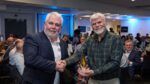 Ian Walters receiving UKIFDA Driver of the Year award