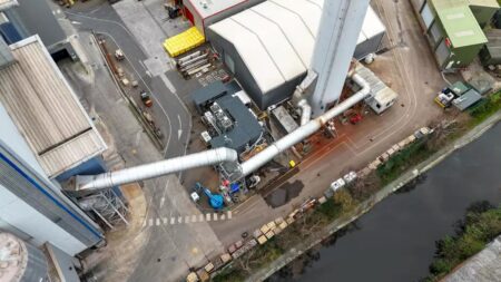 Sheffield facility drone view