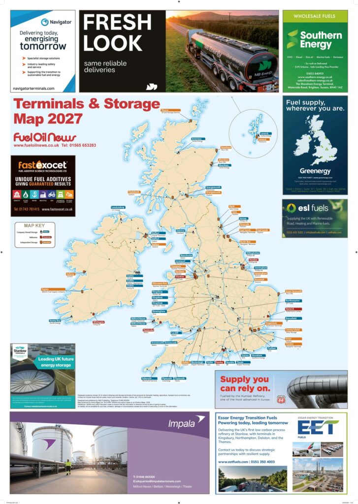 Fuel Oil News 2027 terminals and storage map